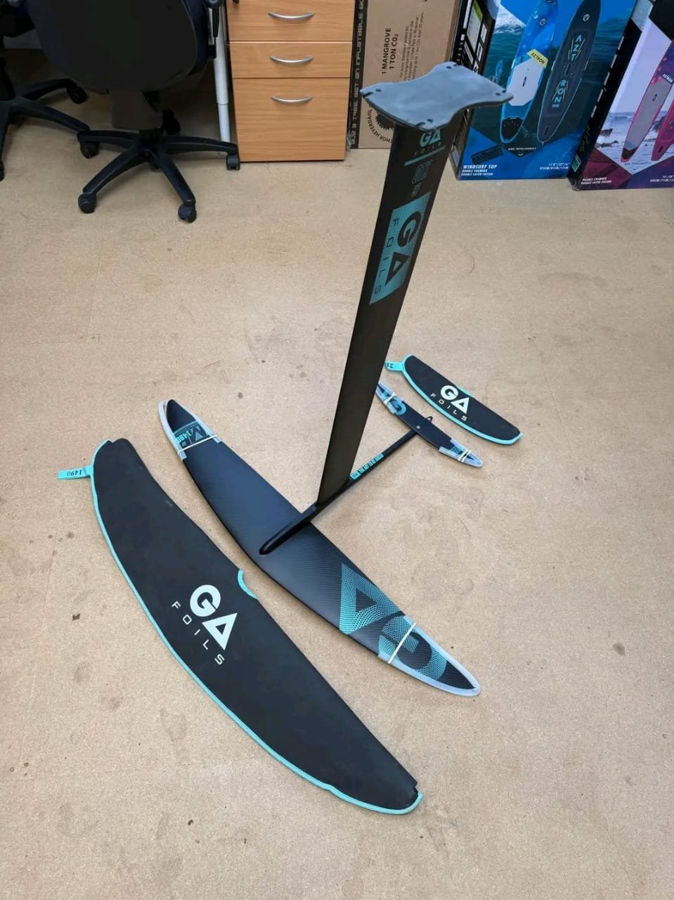 GA Carbon Foil Setup